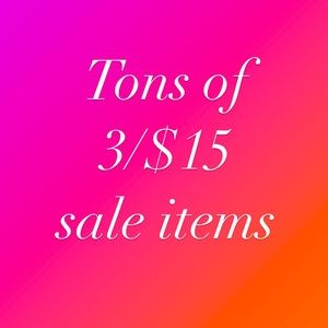 Tons of Items 3/$15